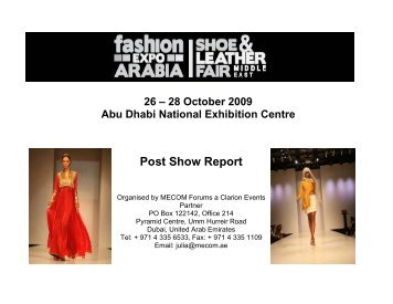 2009 Post Show Report - Trade Fairs