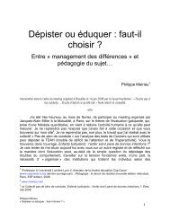 Obtenir le texte en version PDF - Philippe Meirieu