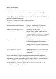 INSTITUT FÜR PÄDAGOGIK Hinweise für 5.- Semester im 2-Fächer ...