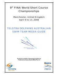 2008 World Short Course Championships - Hanson Sport Media