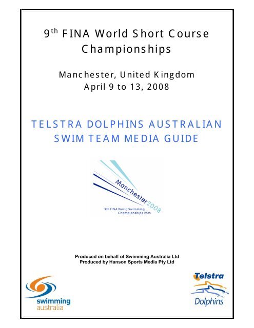 2008 World Short Course Championships - Hanson Sport Media