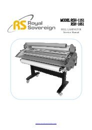 RSH-1151 1651 Service Manual 06.04.05 - Royal Sovereign