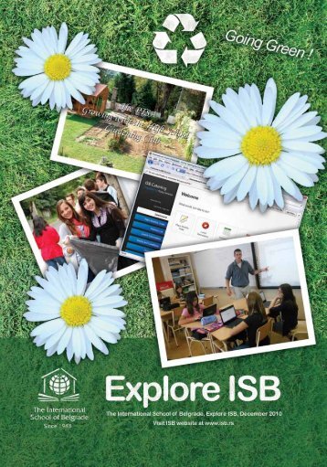 Explore ISB, Issue #1 - SY 2010/2011 - the International School of ...