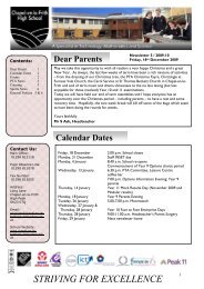 Newsletter 5 January 2010 (PDF) - Chapel-en-le-Frith High School