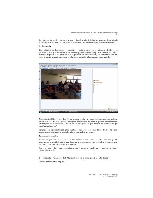 IV Congreso Internacional de EducaciÃ³n ITSON 2008 - Grupo de ...