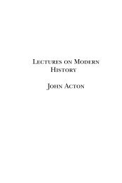 Lectures on Modern History - Faculty of Social Sciences