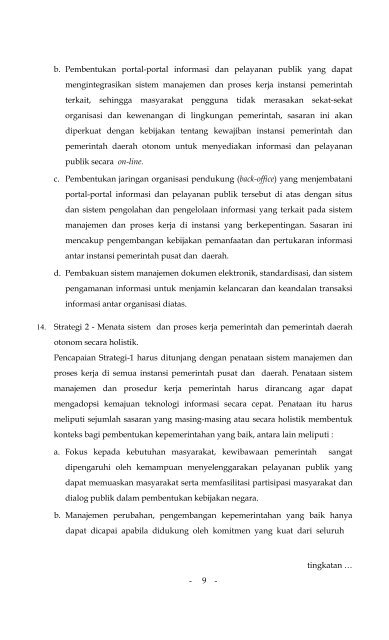 Instruksi Presiden Republik Indonesia Nomor 3 Tahun 2003 tentang ...