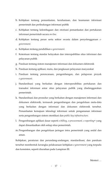 Instruksi Presiden Republik Indonesia Nomor 3 Tahun 2003 tentang ...