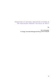 promotion of national innovation systems in the asia-pacific ... - apctt