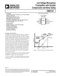 SSM2167 datasheet - MDS975.co.uk