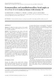 Frontomaxillary and mandibulomaxillary facial angles at 11 + 0 to 13 ...