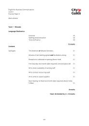 English For Business Communications Level 3 City Amp Guilds