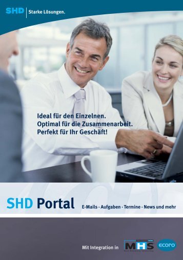 SHD Portal E-Mails · Aufgaben · Termine · News