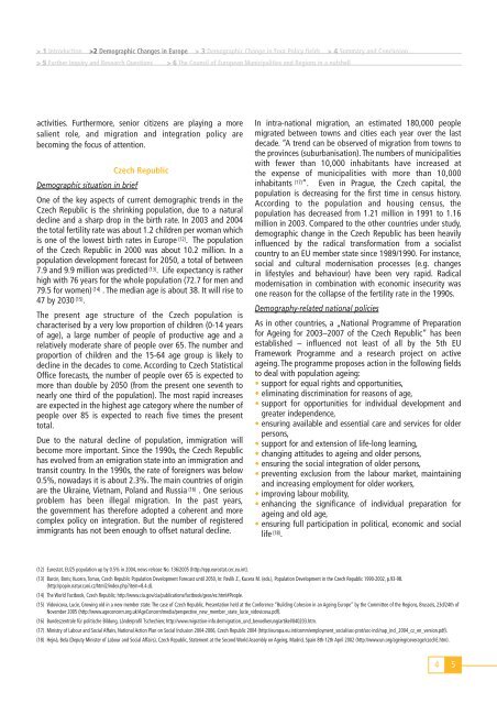 The impact of demographic change on local and regional government