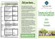 National Immunisation Program Schedule - South Gippsland Shire ...