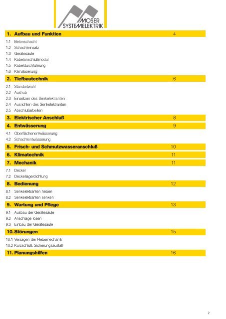 Technische Information - Moser Systemelektrik