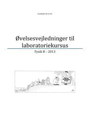 Ãvelsesvejledninger til laboratoriekursus - VUC Aarhus