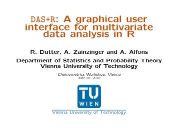 DAS+R: A graphical user interface for multivariate data analysis in R