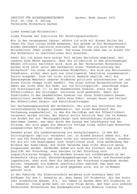 WB - 1969.pdf - Institut fÃƒÂ¼r Hochfrequenztechnik