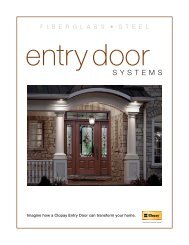 entry door idea brochure - Clopay