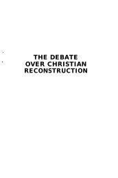 Debate Over Christian Reconstruction - EntreWave