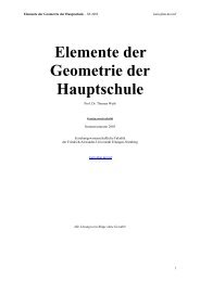 Elemente der Geometrie der Hauptschule - Kein-Plan.de