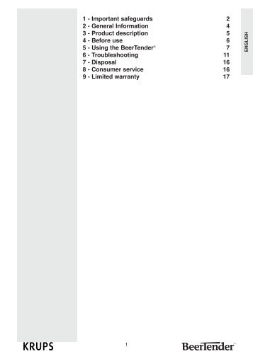 Product Manual for BeerTender Mini Keg Beer Dispenser