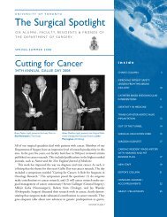 Spring-Summer 2008 (Printable PDF) - The Surgical Spotlight