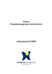 Verein Hospizbewegung Liechtenstein Jahresbericht 2009