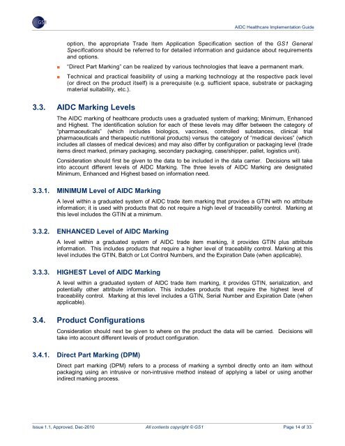 AIDC Healthcare Implementation Guide - GS1