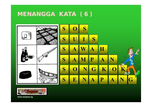 menangga kata - Saujana