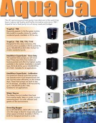 AquaCal Heat Pumps - HornerXpress Worldwide