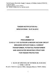 TENDER NOTIFICATION No - Nesco