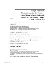 Compte rendu de la RÃ©union de quartier des Coteaux ... - Chinon