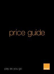 price guide - Orange