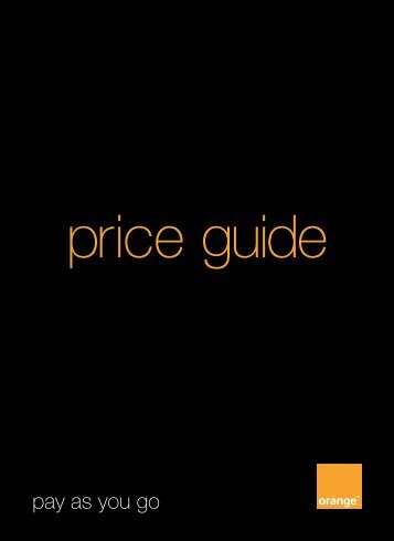 price guide - Orange