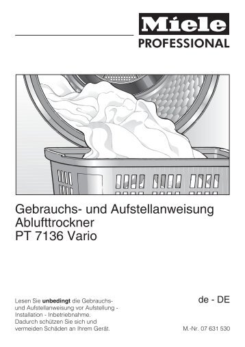 Gebrauchs - Miele Professional