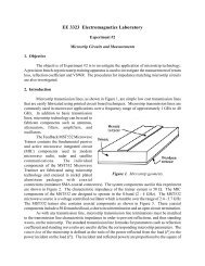 EE 3323 Electromagnetics Laboratory