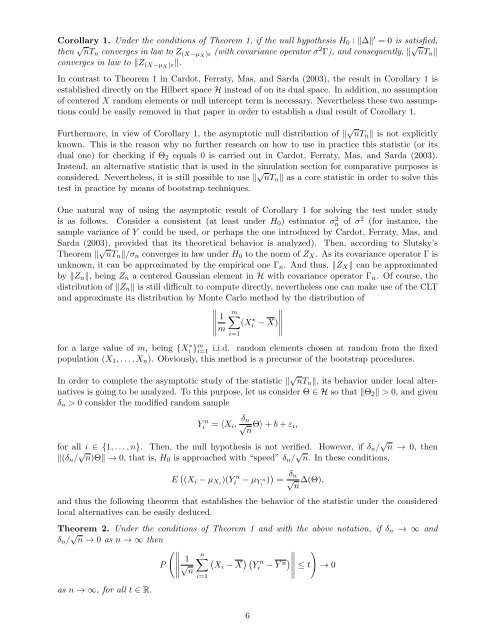 Bootstrap independence test for functional linear models
