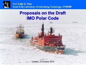 Proposals on the Draft IMO Polar Code