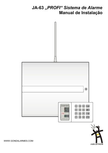 JA-63 âPROFIâ Sistema de Alarme Manual de InstalaÃ§Ã£o