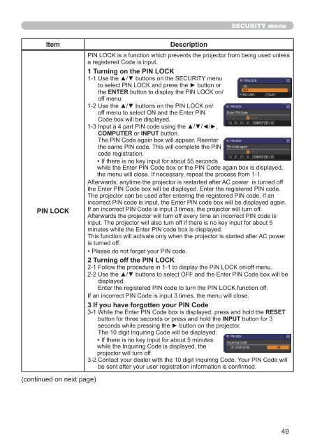 CP-X2511 Users Manual - Hitachi America, Ltd.
