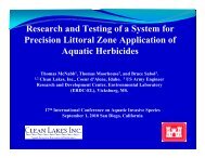 Research and Testing of a System for Precision Littoral Zone ... - ICAIS
