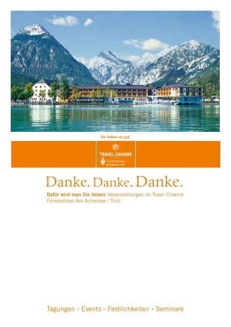 Danke. Danke. Danke. - Travel Charme