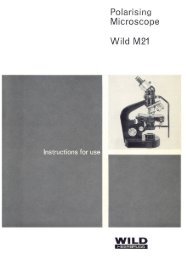 Wild M21 Polarising Microscope Instructions - Earth-2-Geologists