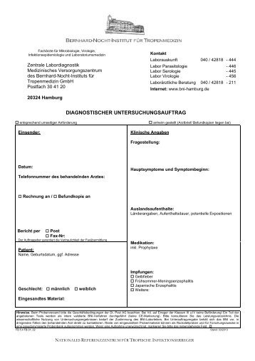 Bernhard-Nocht-Institut fÃ¼r Tropenmedizin