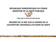 ProgrÃ¨s de la RDC sur le chemin de la couverture ... - COOPAMI