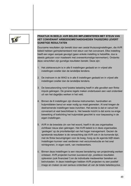 Implementeren van AVR beleid - a+o-vvt