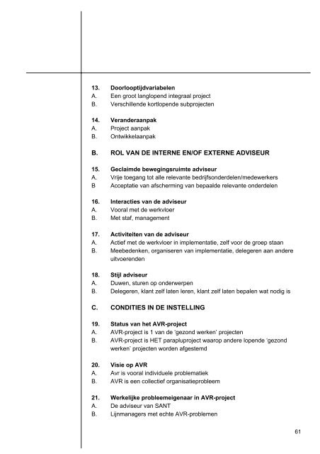 Implementeren van AVR beleid - a+o-vvt