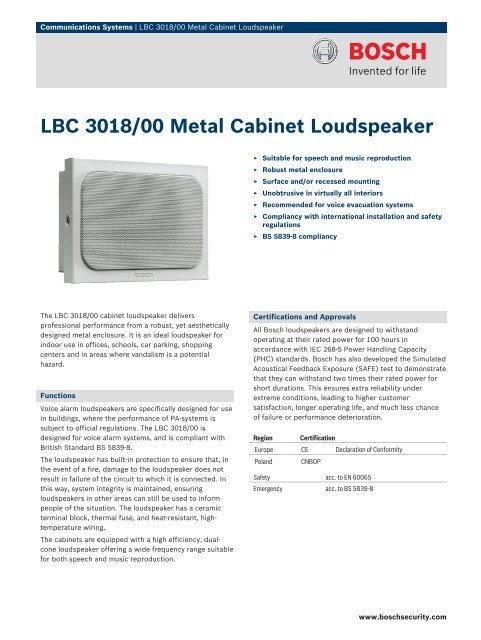 LBC 3018/00 Metal Cabinet Loudspeaker - welshit.co.uk